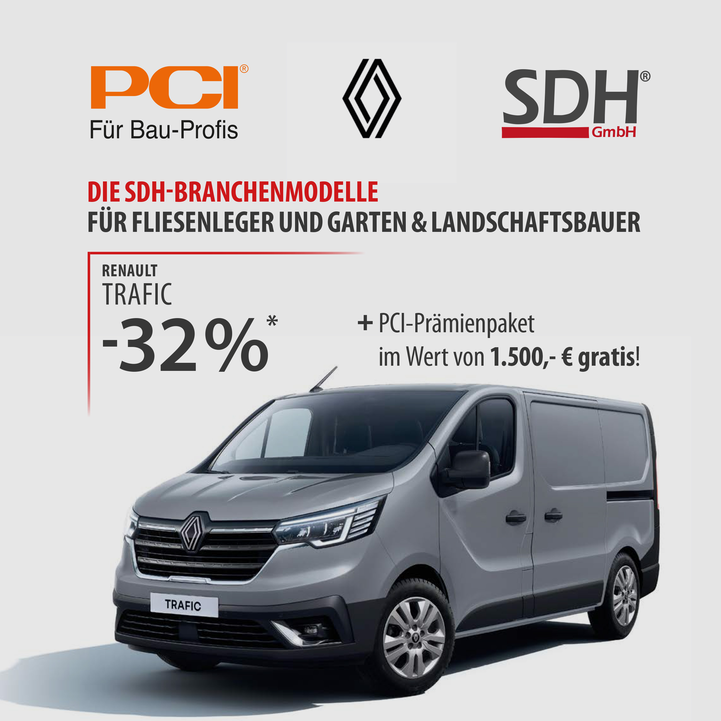 Renault TRAFIC mit -32 %