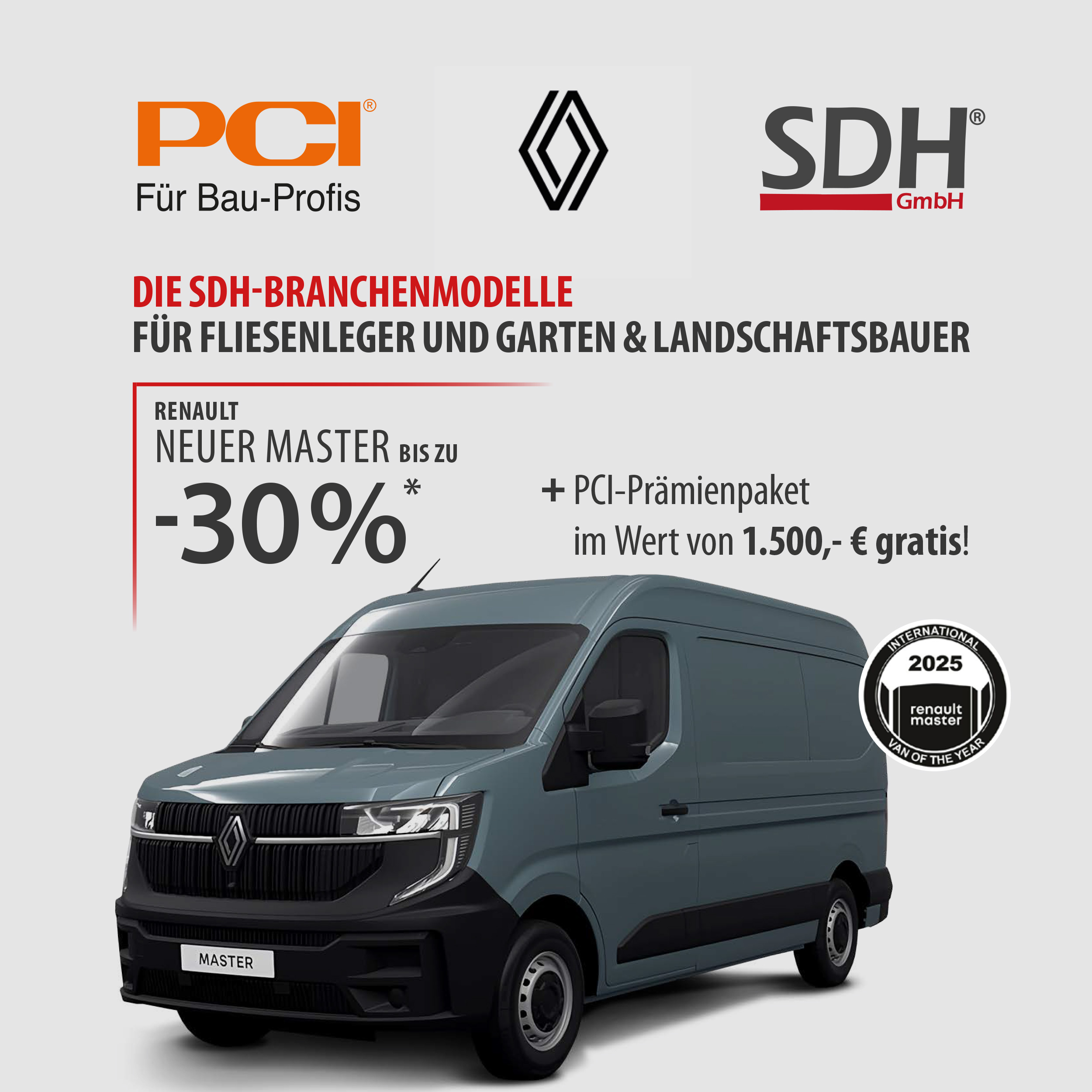 Renault NEUER MASTER mit -30 % 